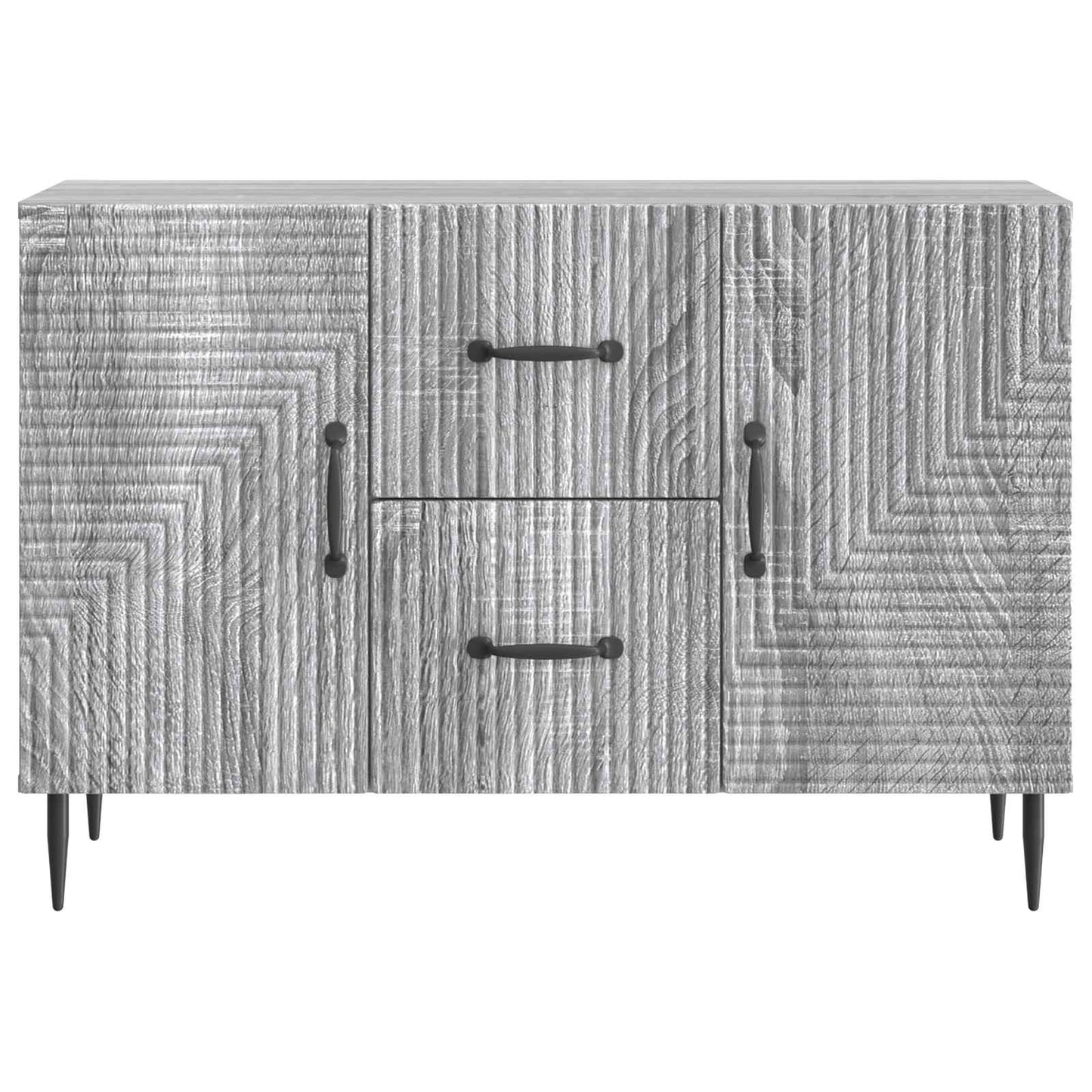 vidaXL Sideboard Grey Sonoma 89 x 34.5 x 60 cm Engineered Wood
