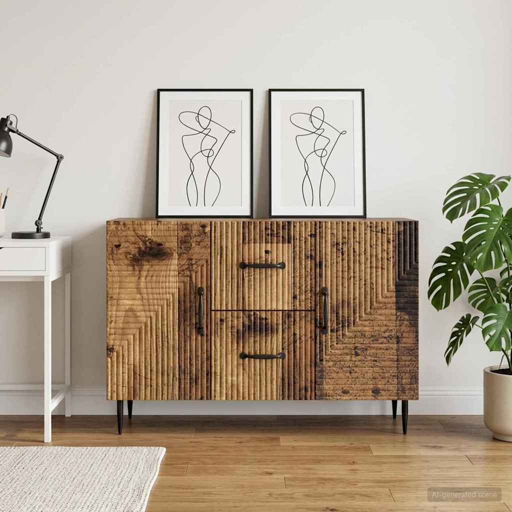 vidaXL Sideboard Old Wood 89 x 34.5 x 60 cm Engineered Wood