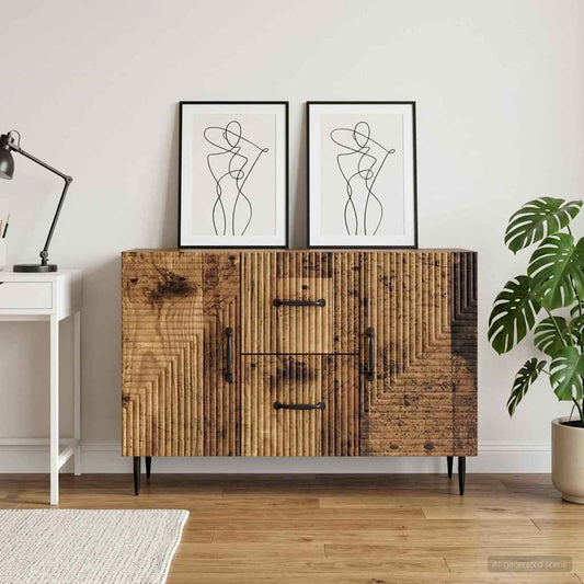 vidaXL Sideboard Old Wood 89 x 34.5 x 60 cm Engineered Wood