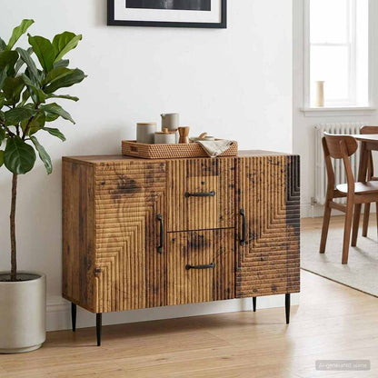 vidaXL Sideboard Old Wood 89 x 34.5 x 60 cm Engineered Wood