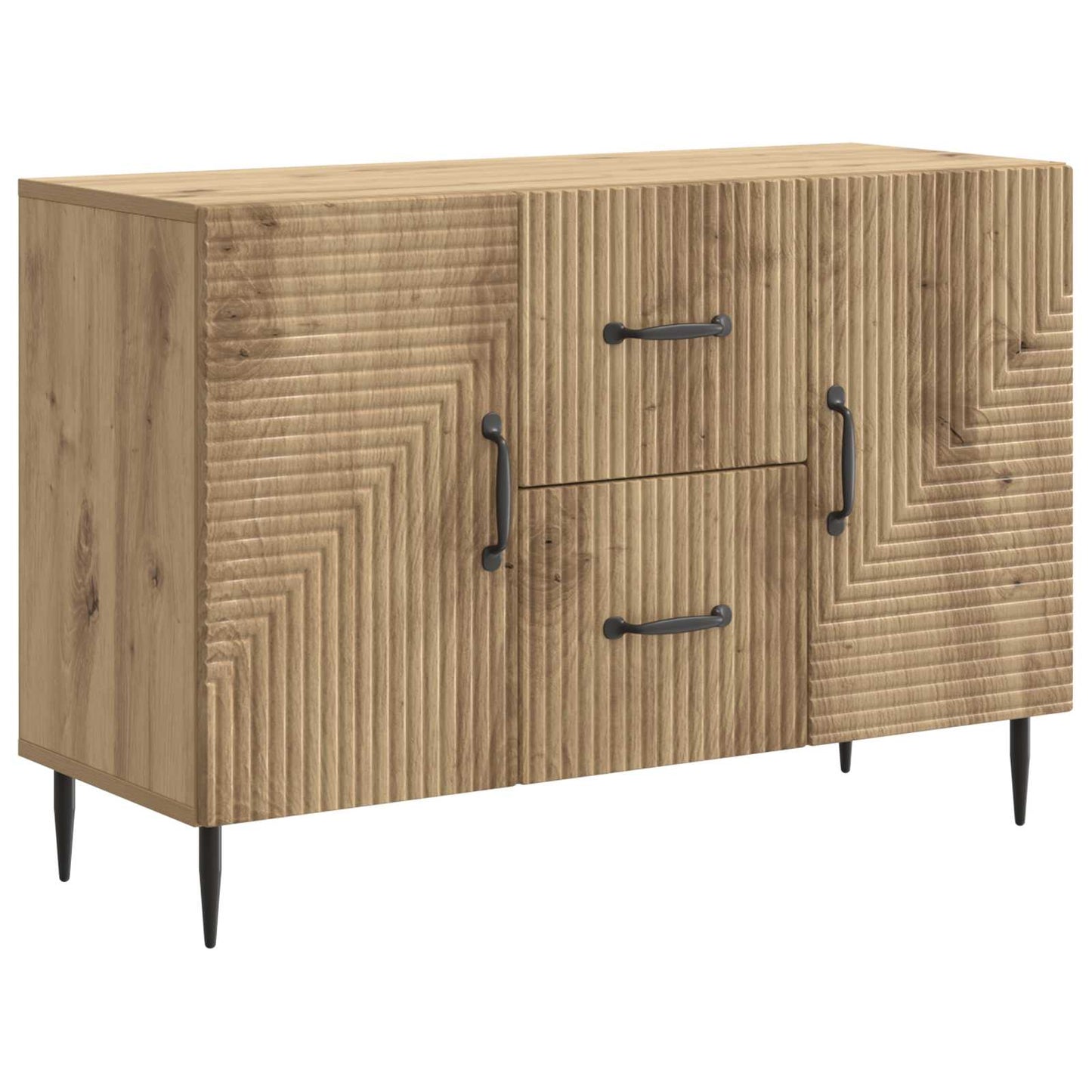 vidaXL Sideboard Artisan Oak 89 x 34.5 x 60 cm Engineered Wood