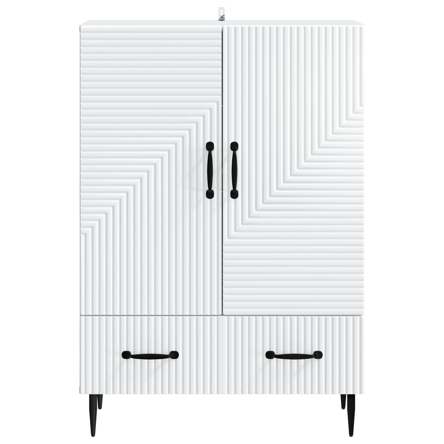 vidaXL Sideboard with Drawer White 66 x 34.5 x 95 cm Engineered Wood