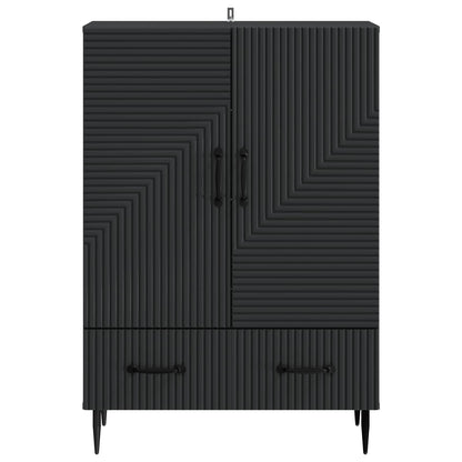 vidaXL Sideboard with Drawer Black 66 x 34.5 x 95 cm Engineered Wood