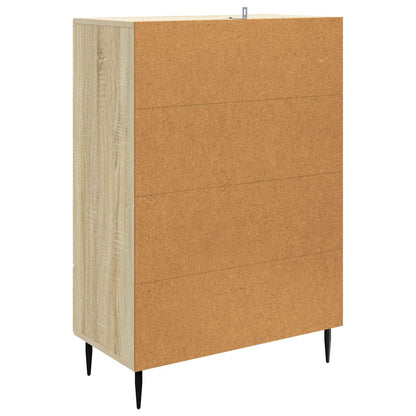 vidaXL Sideboard Sonoma Oak 66 x 34.5 x 95 cm Engineered Wood