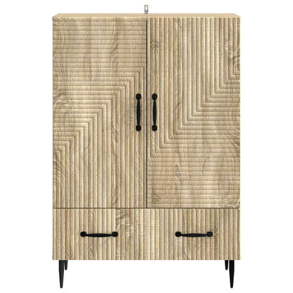 vidaXL Sideboard Sonoma Oak 66 x 34.5 x 95 cm Engineered Wood