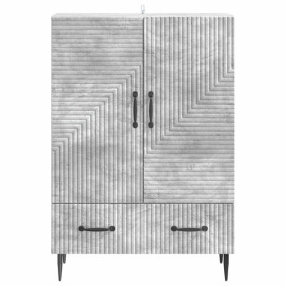 vidaXL Sideboard Concrete Grey 66 x 34.5 x 95 cm Engineered Wood