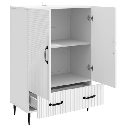 vidaXL Sideboard High Gloss White 66 x 34.5 x 95 cm Engineered Wood