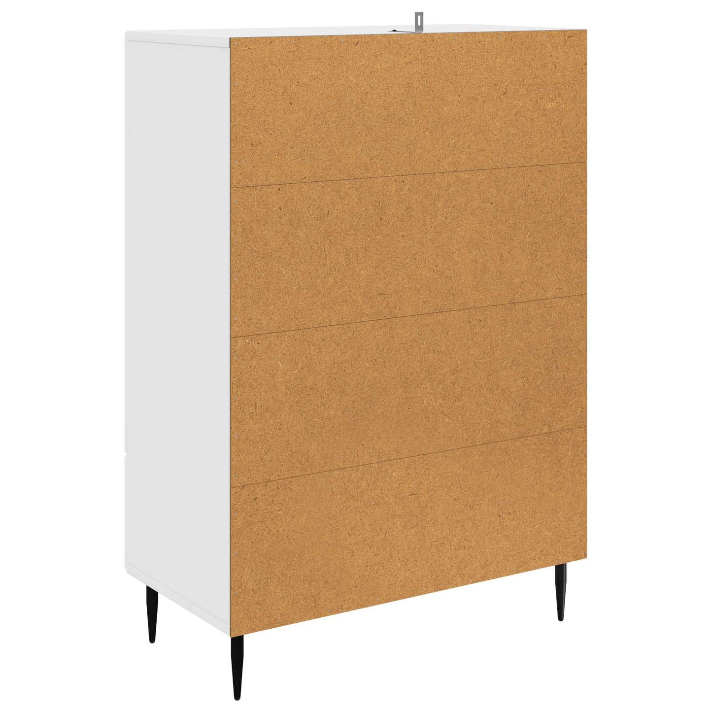vidaXL Sideboard High Gloss White 66 x 34.5 x 95 cm Engineered Wood
