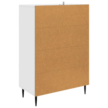 vidaXL Sideboard High Gloss White 66 x 34.5 x 95 cm Engineered Wood