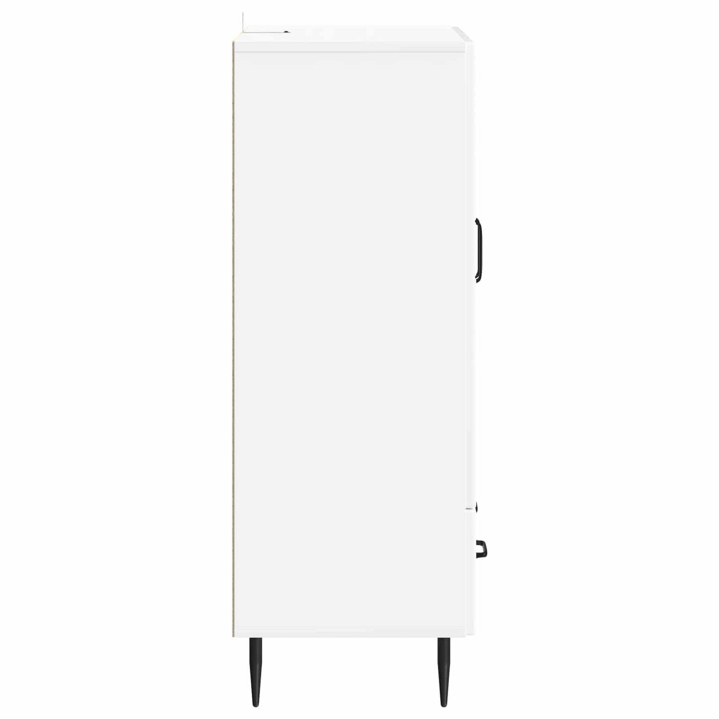 vidaXL Sideboard High Gloss White 66 x 34.5 x 95 cm Engineered Wood