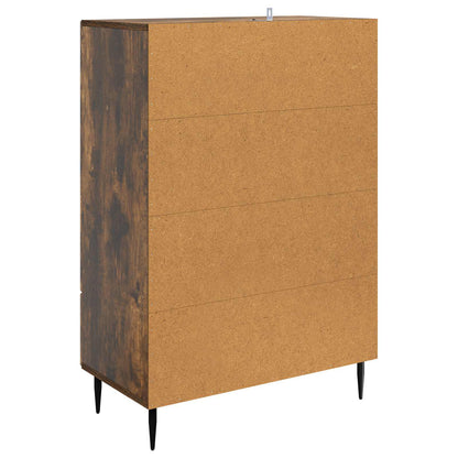 vidaXL Sideboard Smoked Oak 66 x 34.5 x 95 cm Engineered Wood