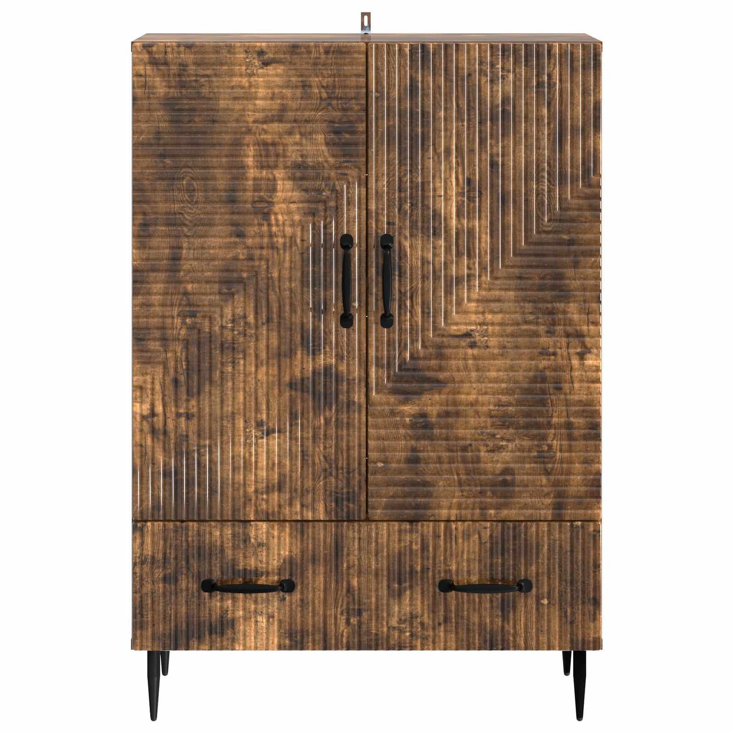 vidaXL Sideboard Smoked Oak 66 x 34.5 x 95 cm Engineered Wood