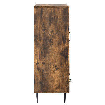 vidaXL Sideboard Smoked Oak 66 x 34.5 x 95 cm Engineered Wood