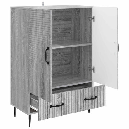 vidaXL Sideboard Grey Sonoma 66 x 34.5 x 95 cm Engineered Wood