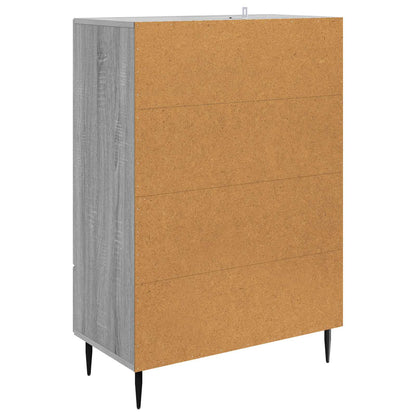 vidaXL Sideboard Grey Sonoma 66 x 34.5 x 95 cm Engineered Wood