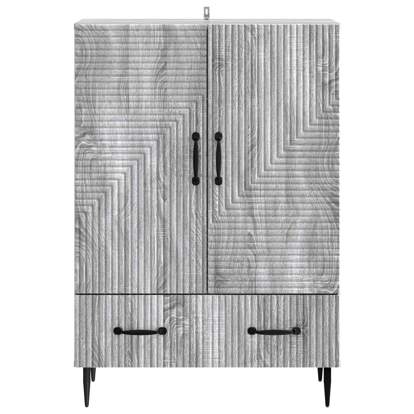 vidaXL Sideboard Grey Sonoma 66 x 34.5 x 95 cm Engineered Wood