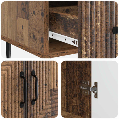 vidaXL Sideboard Old Wood 66 x 34.5 x 95 cm Engineered Wood