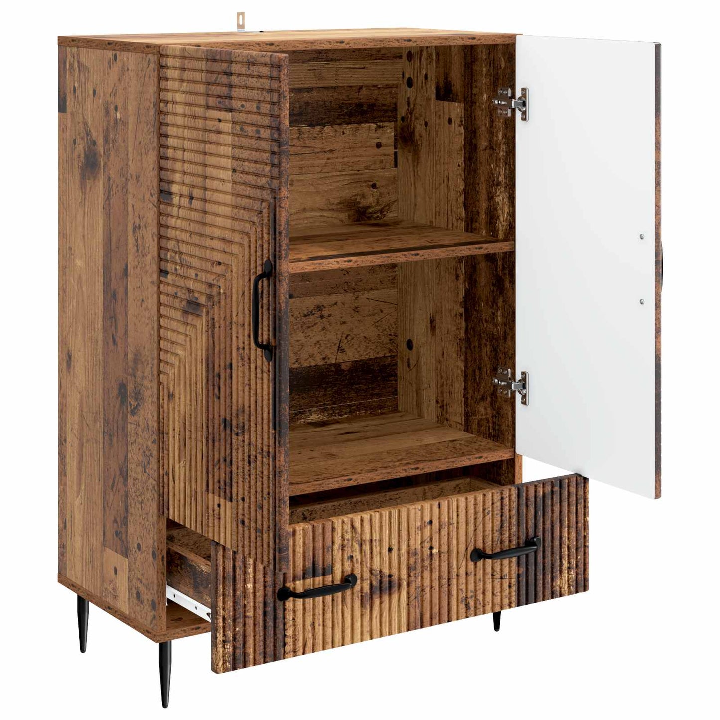 vidaXL Sideboard Old Wood 66 x 34.5 x 95 cm Engineered Wood