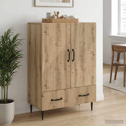 vidaXL Sideboard Artisan Oak 66 x 34.5 x 95 cm Engineered Wood