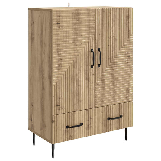vidaXL Sideboard Artisan Oak 66 x 34.5 x 95 cm Engineered Wood