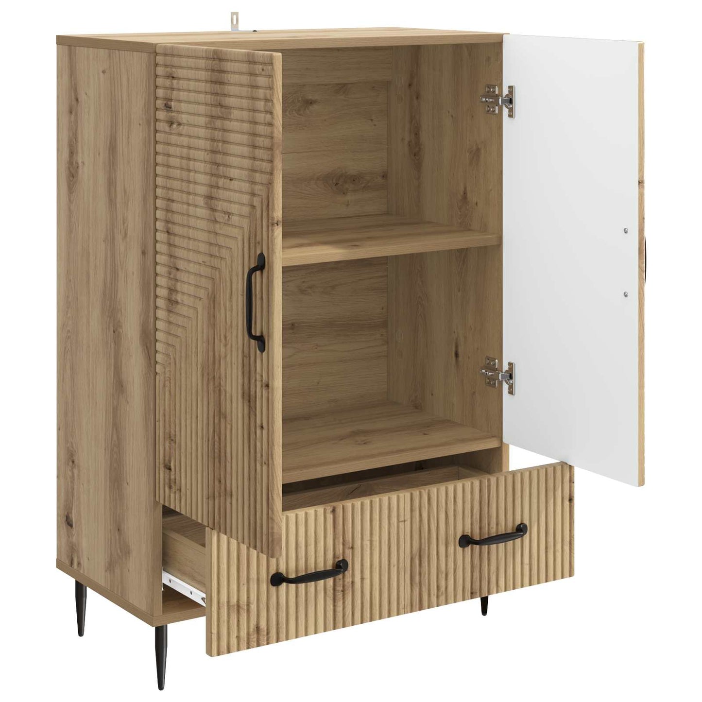 vidaXL Sideboard Artisan Oak 66 x 34.5 x 95 cm Engineered Wood