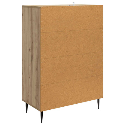vidaXL Sideboard Artisan Oak 66 x 34.5 x 95 cm Engineered Wood