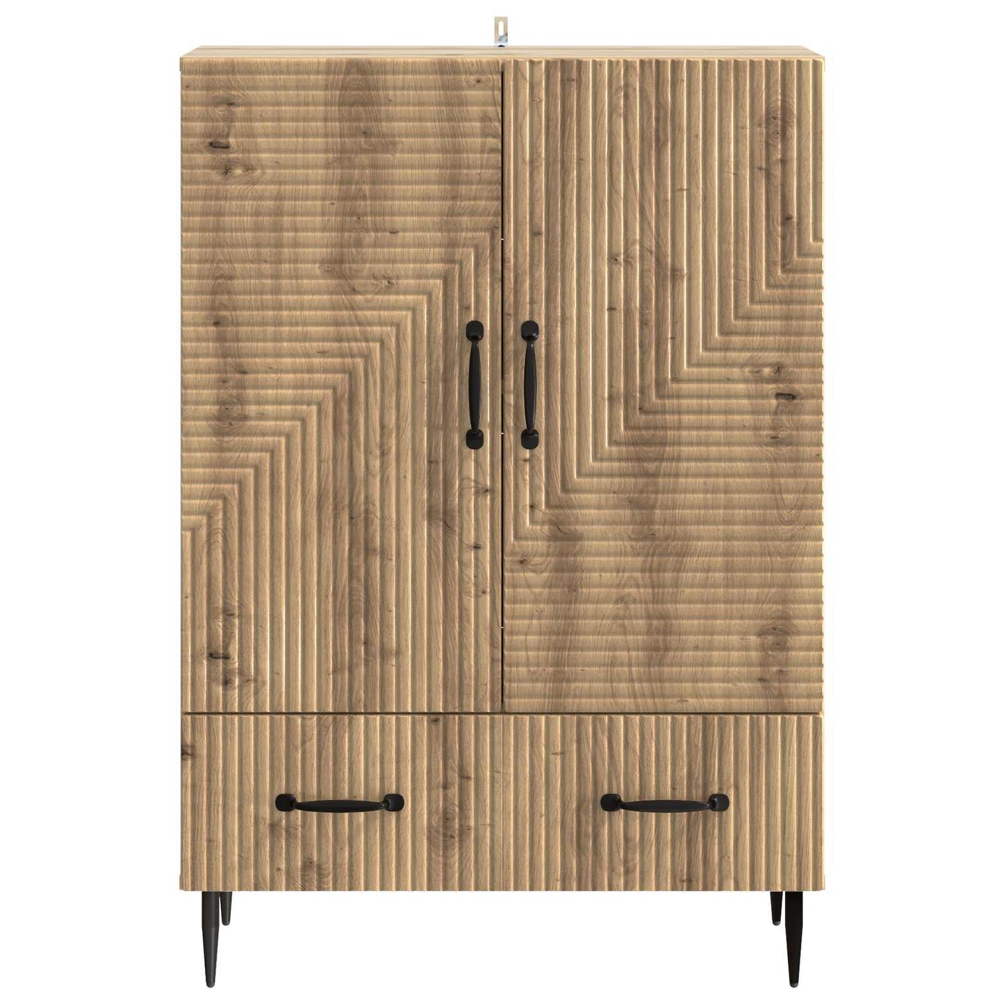 vidaXL Sideboard Artisan Oak 66 x 34.5 x 95 cm Engineered Wood
