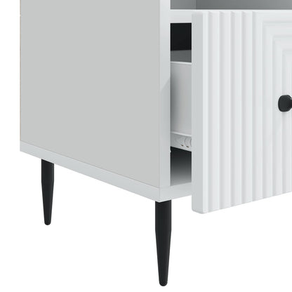 vidaXL TV Cabinet with Drawer White 102 x 34.5 x 50 cm Engineered Wood