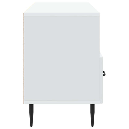 vidaXL TV Cabinet with Drawer White 102 x 34.5 x 50 cm Engineered Wood