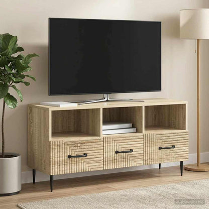 vidaXL TV Cabinet Sonoma Oak 102 x 34.5 x 50 cm Engineered Wood