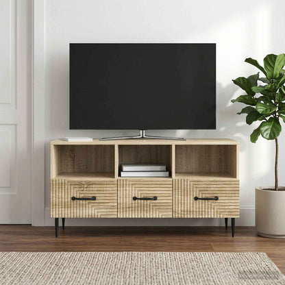 vidaXL TV Cabinet Sonoma Oak 102 x 34.5 x 50 cm Engineered Wood