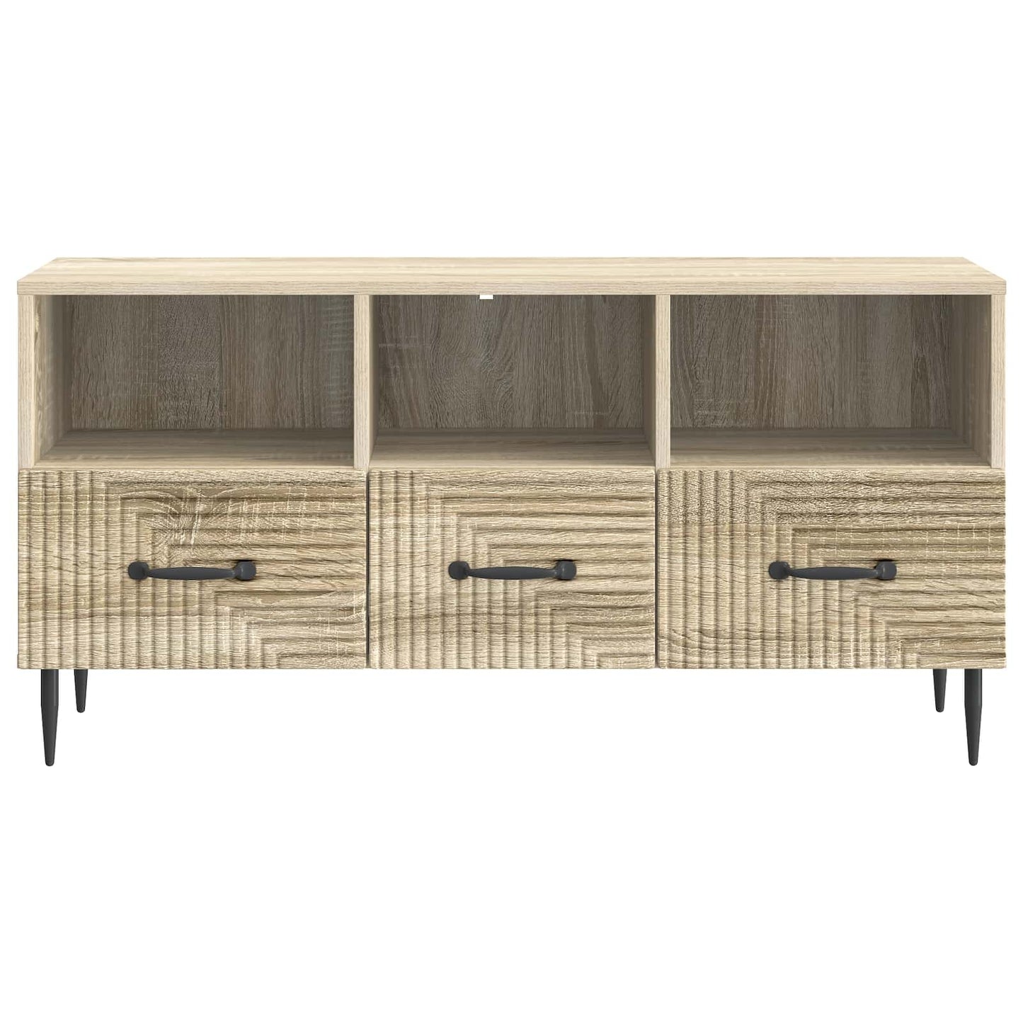 vidaXL TV Cabinet Sonoma Oak 102 x 34.5 x 50 cm Engineered Wood