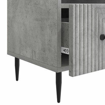 vidaXL TV Cabinet Concrete Grey 102 x 34.5 x 50 cm Engineered Wood