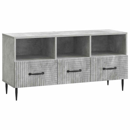 vidaXL TV Cabinet Concrete Grey 102 x 34.5 x 50 cm Engineered Wood