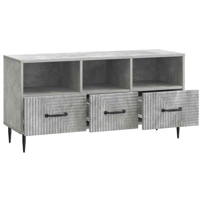 vidaXL TV Cabinet Concrete Grey 102 x 34.5 x 50 cm Engineered Wood