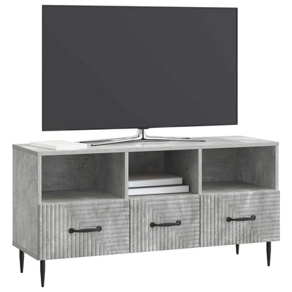 vidaXL TV Cabinet Concrete Grey 102 x 34.5 x 50 cm Engineered Wood