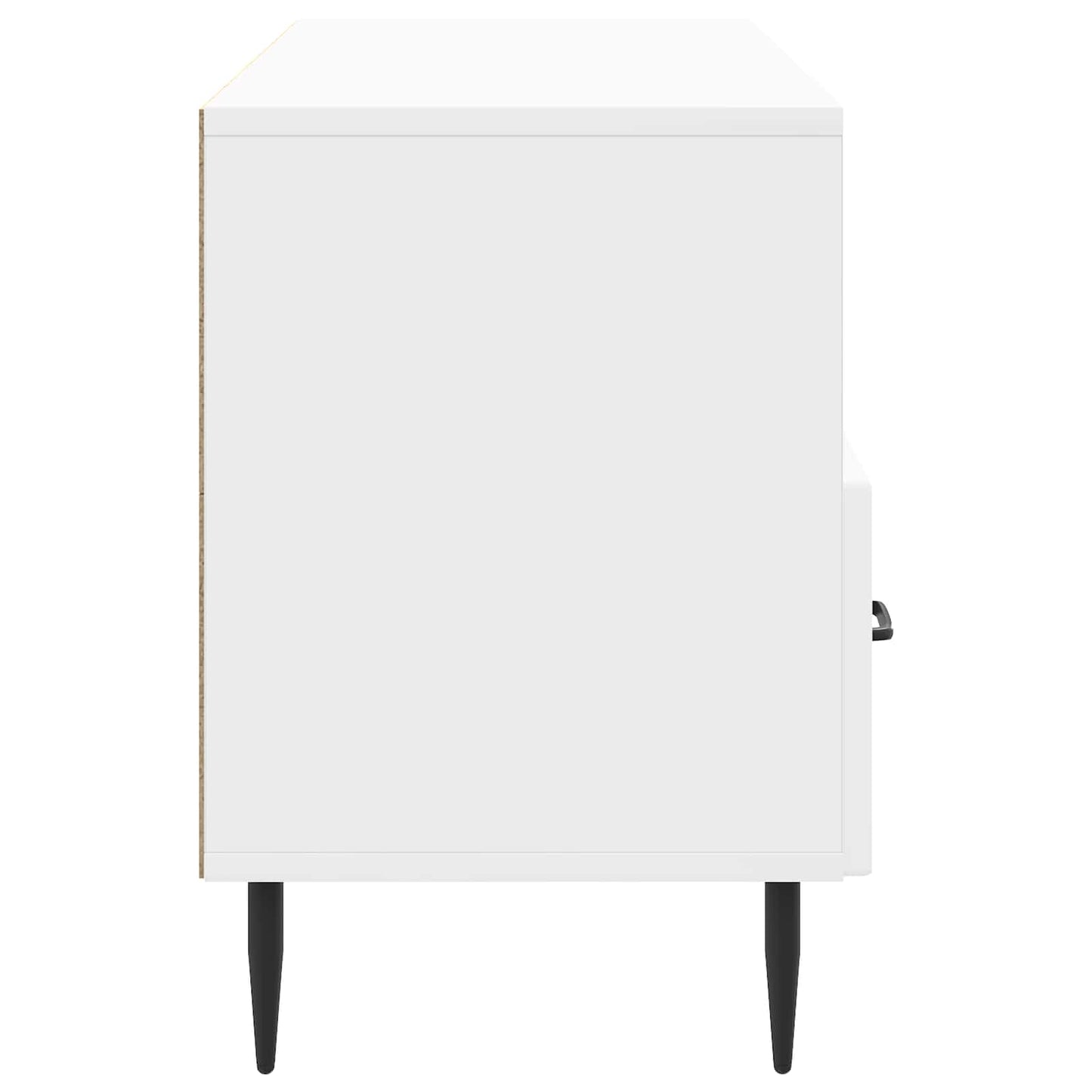 vidaXL TV Cabinet High Gloss White 102 x 34.5 x 50 cm Engineered Wood