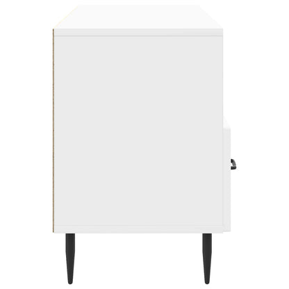 vidaXL TV Cabinet High Gloss White 102 x 34.5 x 50 cm Engineered Wood