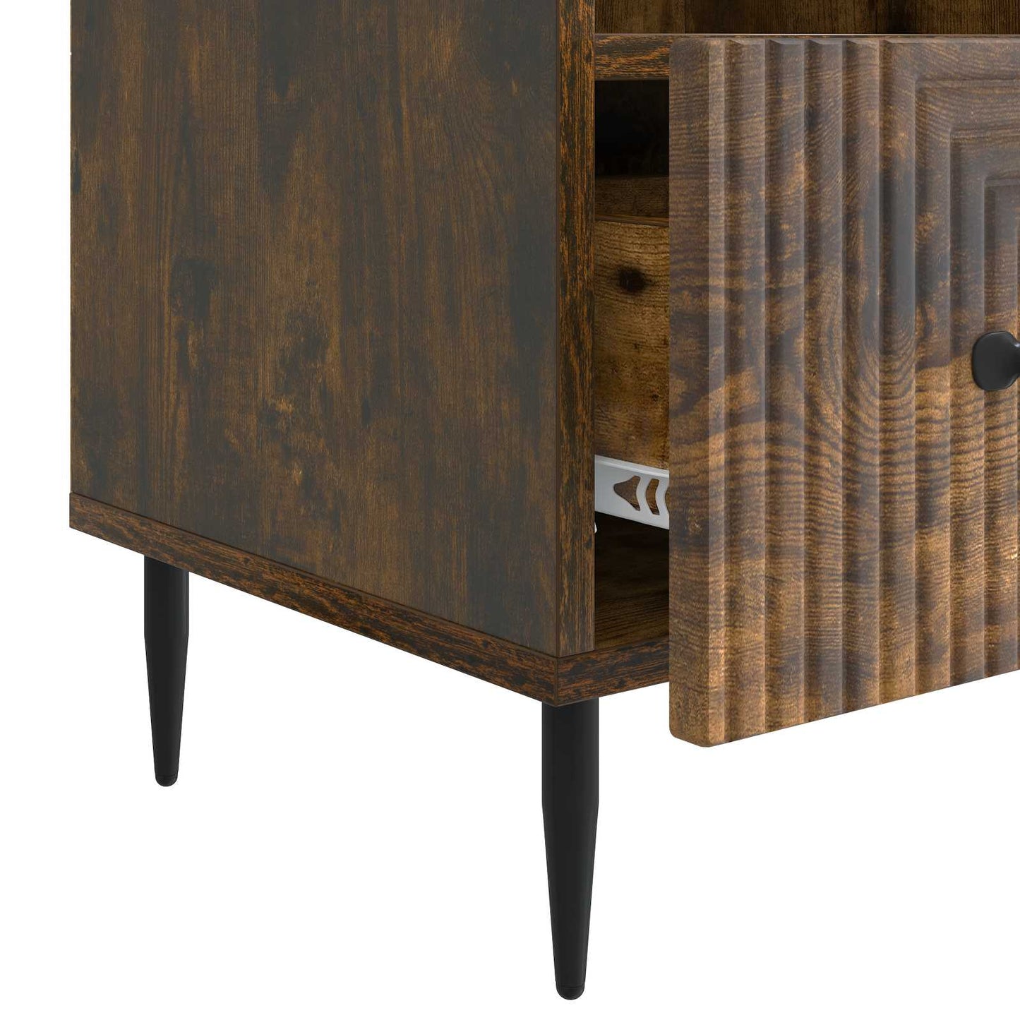 vidaXL TV Cabinet Smoked Oak 102 x 34.5 x 50 cm Engineered Wood