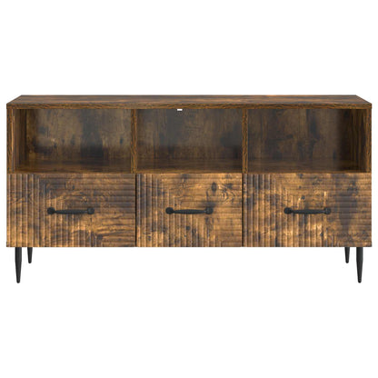 vidaXL TV Cabinet Smoked Oak 102 x 34.5 x 50 cm Engineered Wood