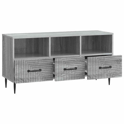 vidaXL TV Cabinet Grey Sonoma 102 x 34.5 x 50 cm Engineered Wood