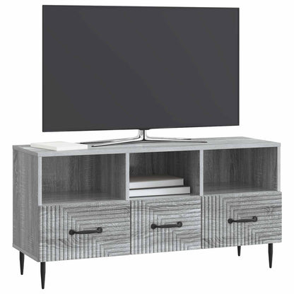 vidaXL TV Cabinet Grey Sonoma 102 x 34.5 x 50 cm Engineered Wood