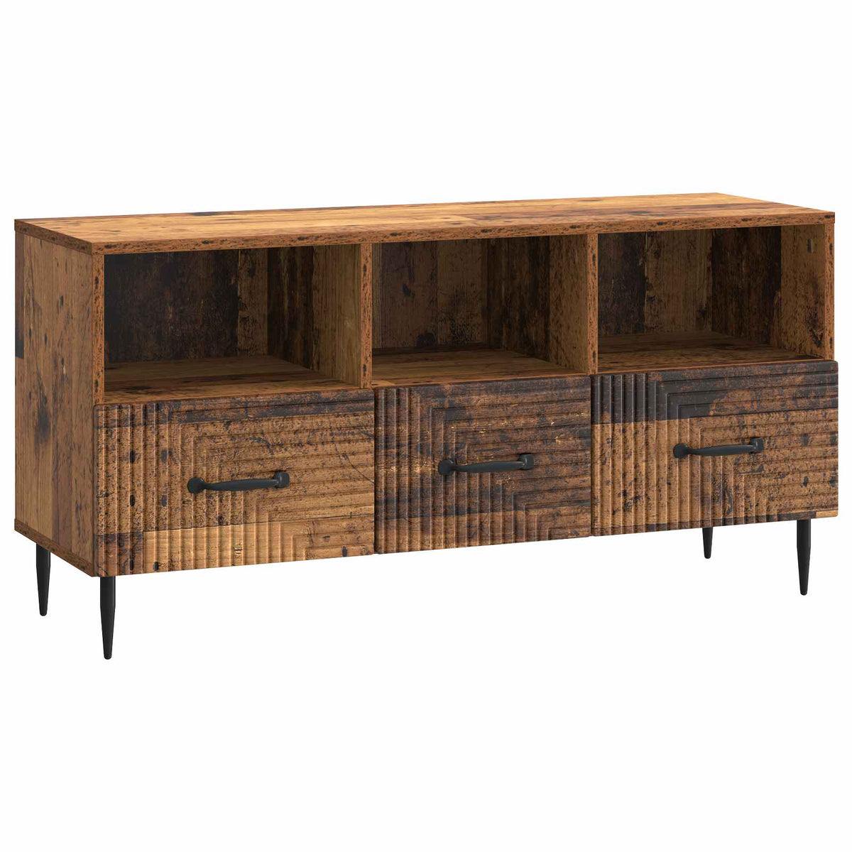 vidaXL TV Cabinet Old Wood 102 x 34.5 x 50 cm Engineered Wood