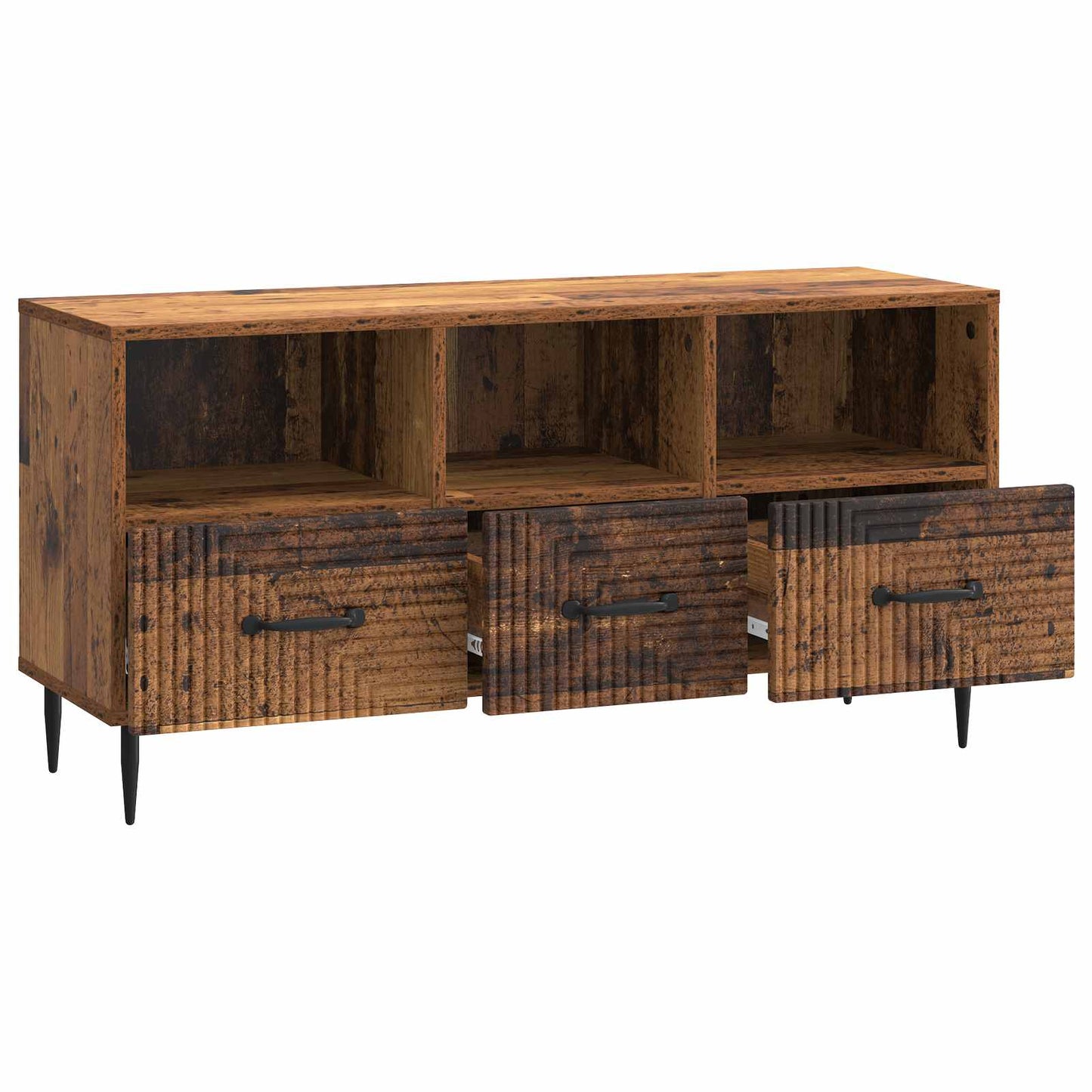vidaXL TV Cabinet Old Wood 102 x 34.5 x 50 cm Engineered Wood
