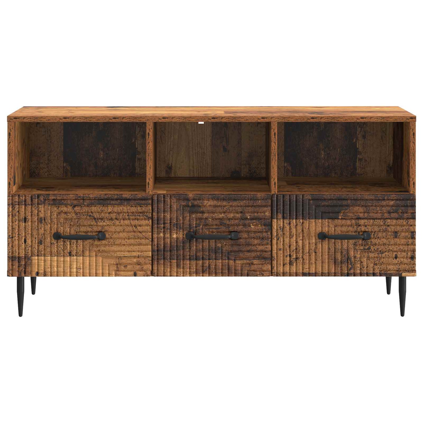 vidaXL TV Cabinet Old Wood 102 x 34.5 x 50 cm Engineered Wood