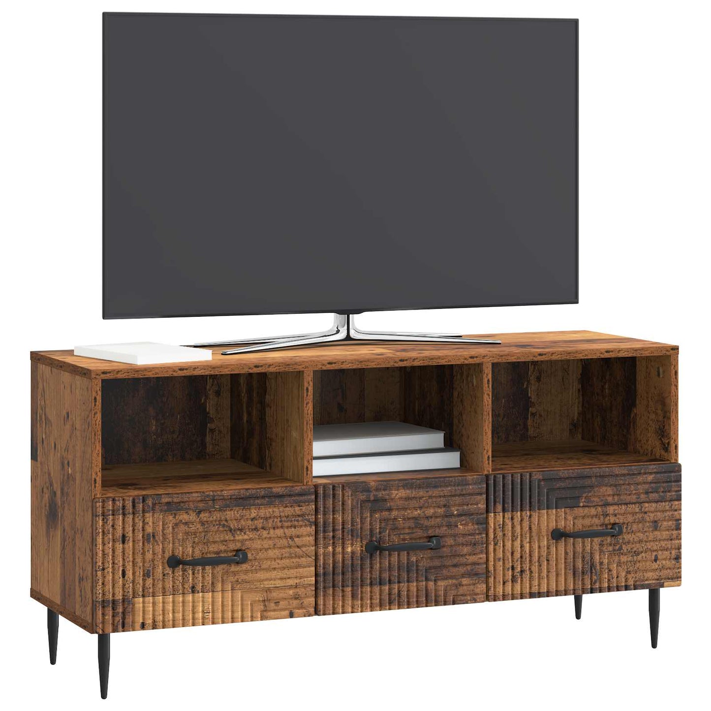 vidaXL TV Cabinet Old Wood 102 x 34.5 x 50 cm Engineered Wood