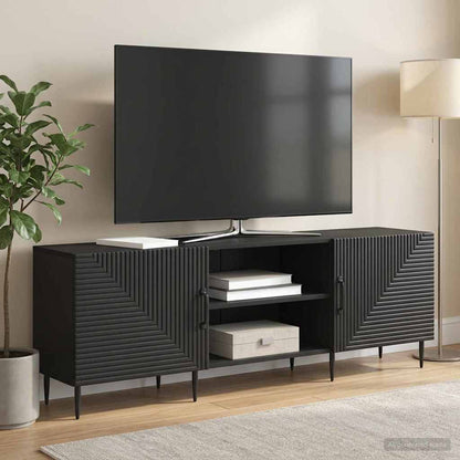 vidaXL TV Cabinet Black 150 x 31 x 50 cm Engineered Wood