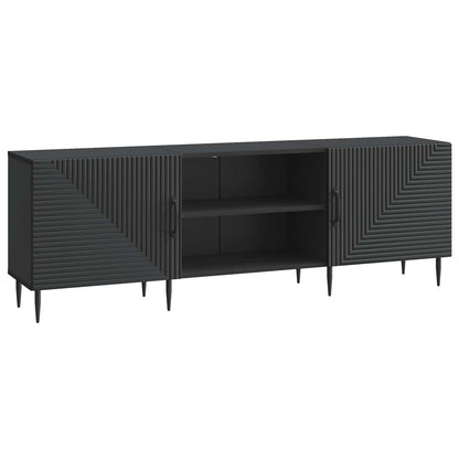 vidaXL TV Cabinet Black 150 x 31 x 50 cm Engineered Wood