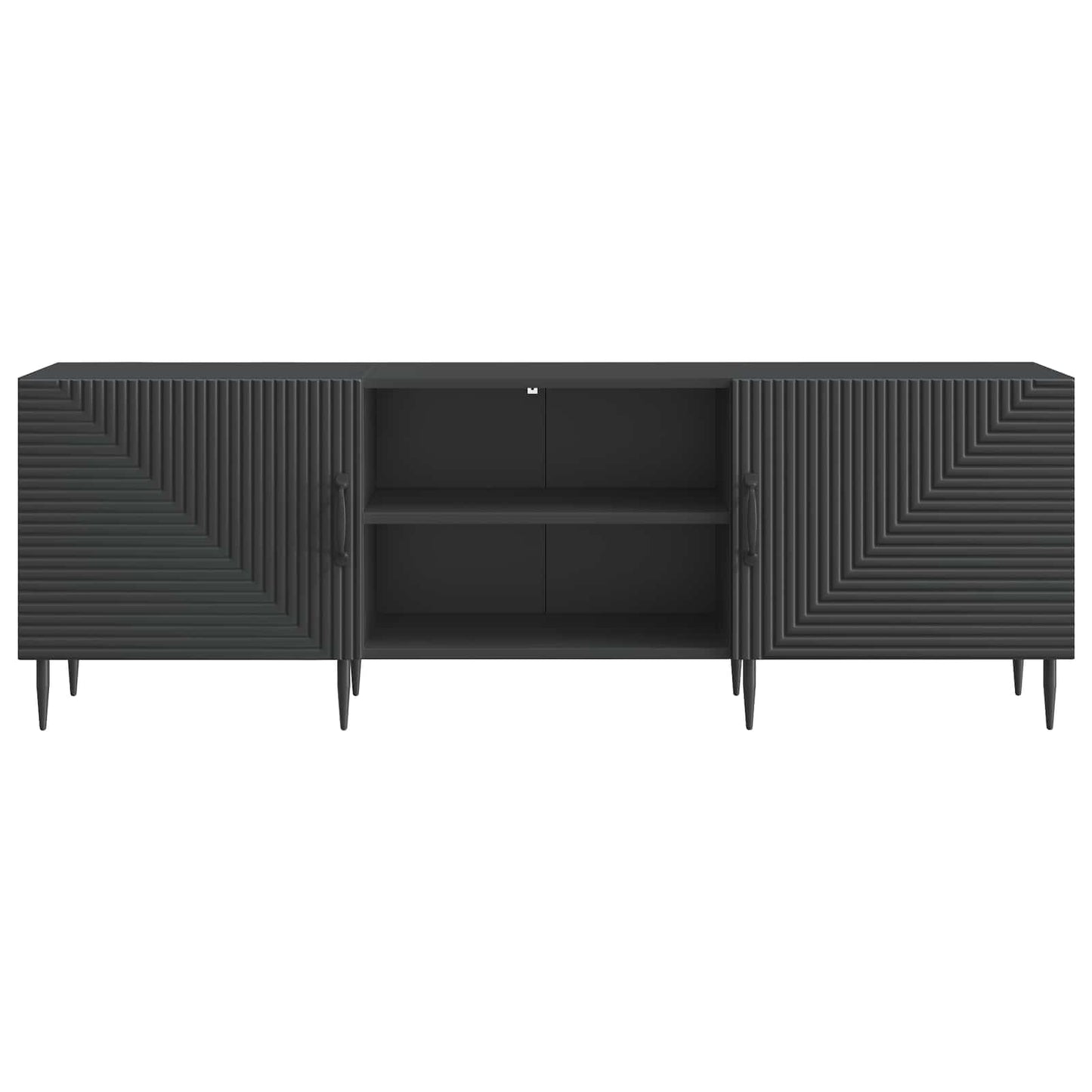 vidaXL TV Cabinet Black 150 x 31 x 50 cm Engineered Wood