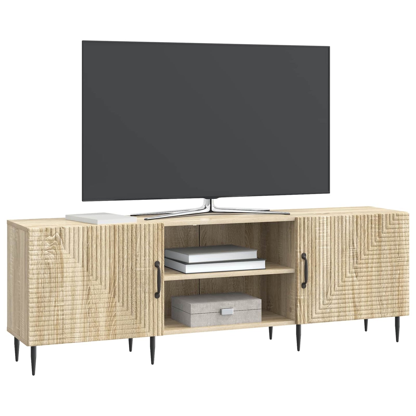 vidaXL TV Cabinet Sonoma Oak 150 x 31 x 50 cm Engineered Wood